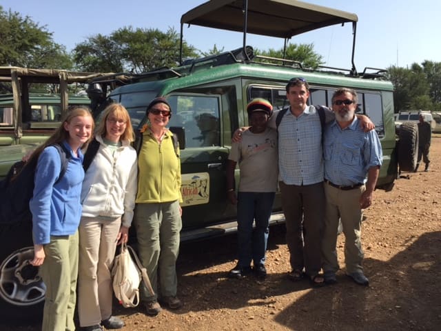 Tanzania safari guests with guide at Proud African Safaris